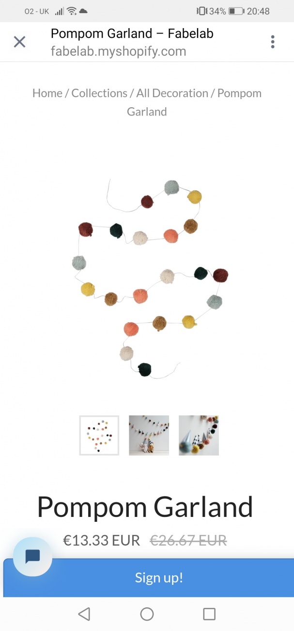 Pompom garland