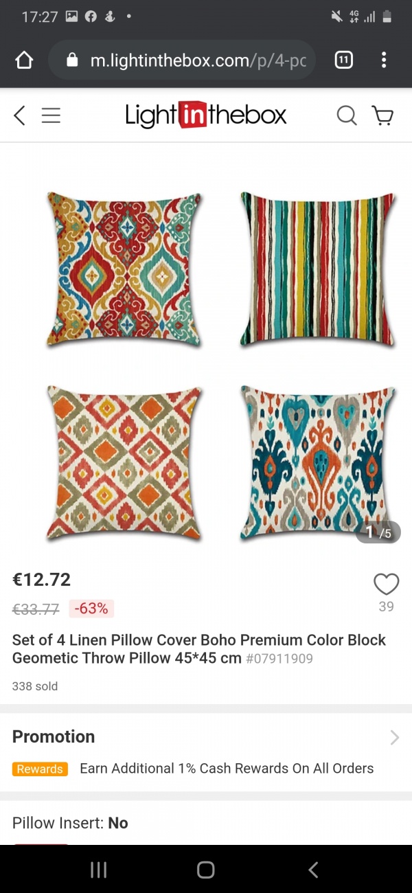 Pop of colour cushions
