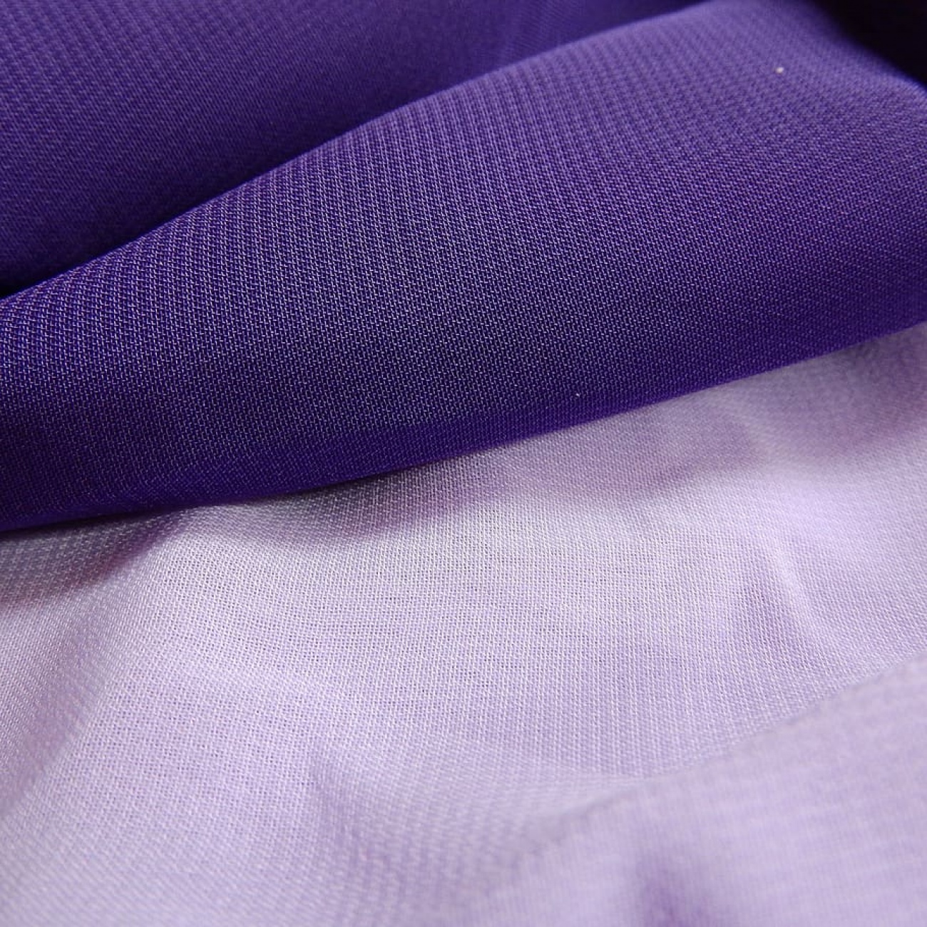 Purple clothing. 