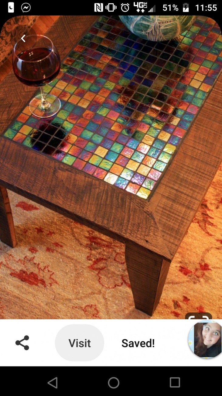 Refurbish Coffee table with mosaic