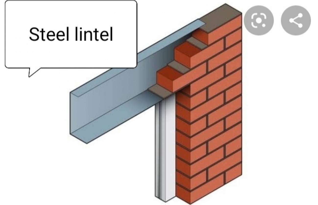 Reinforced brick lintel