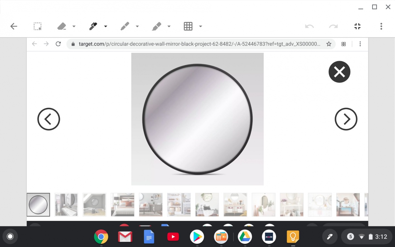 round mirror