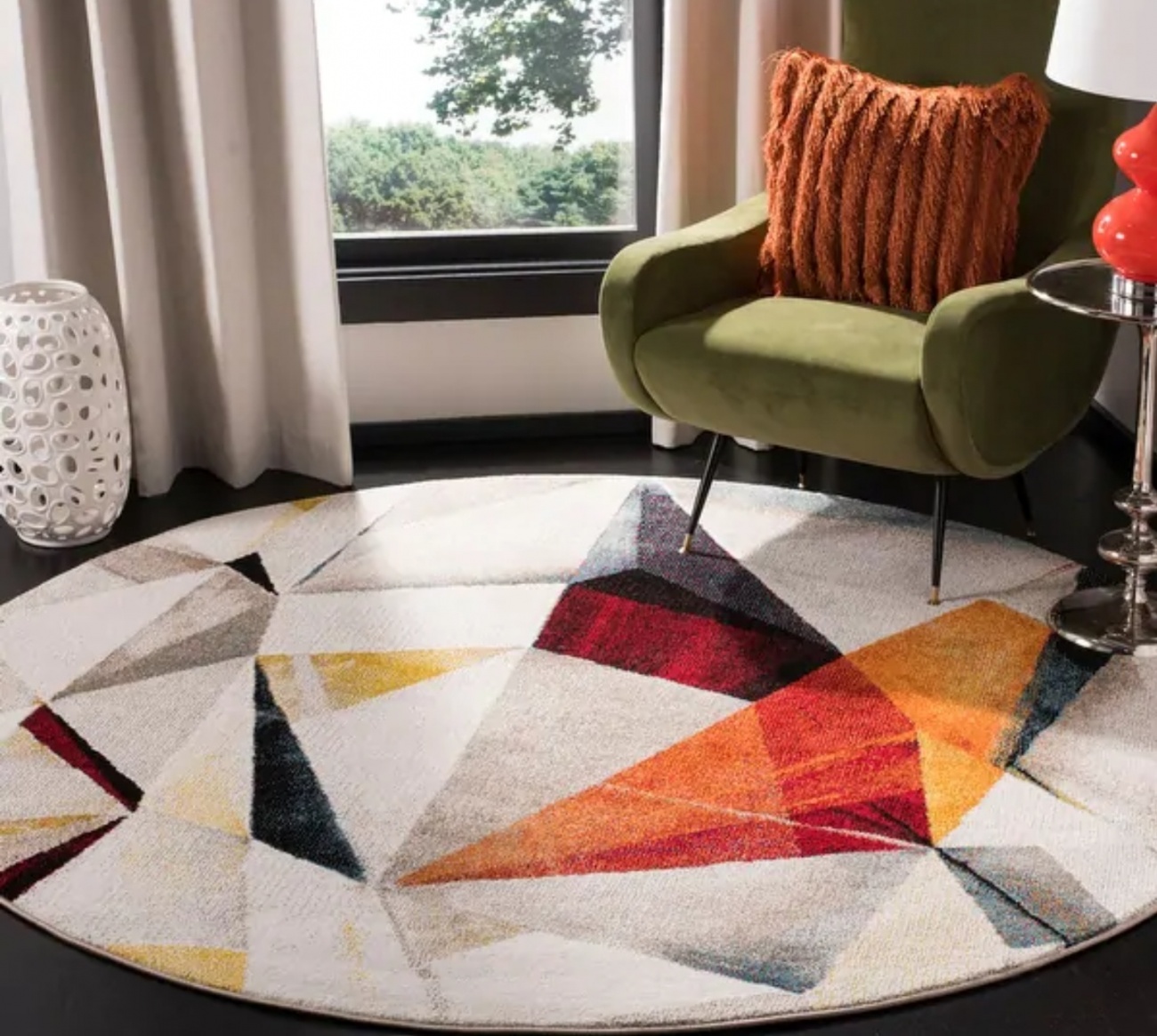 Rug and chair