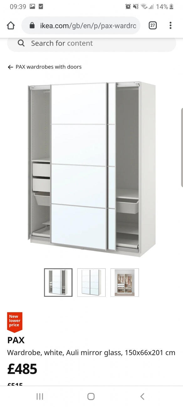 Second wardrobe 