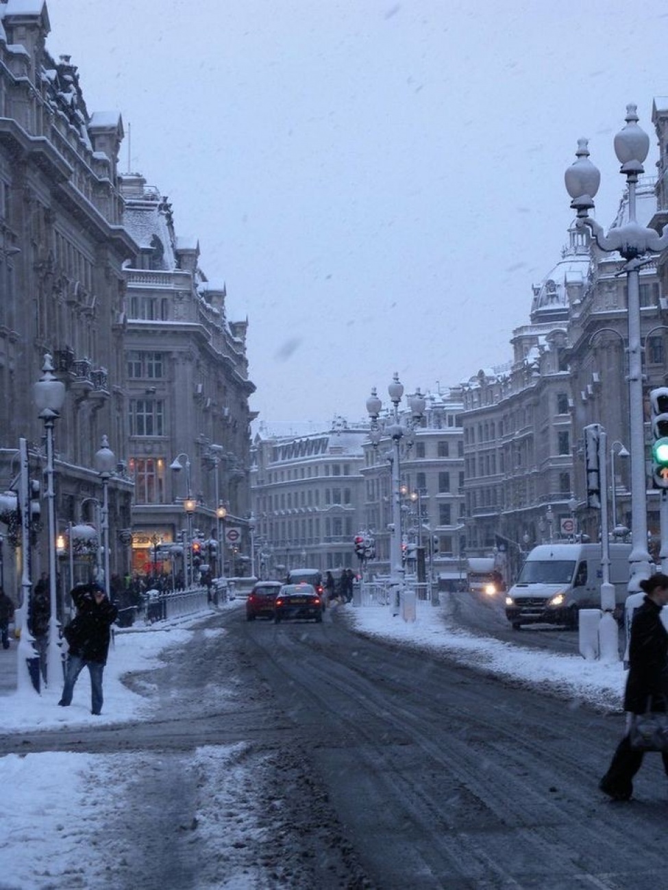 Snowy streets