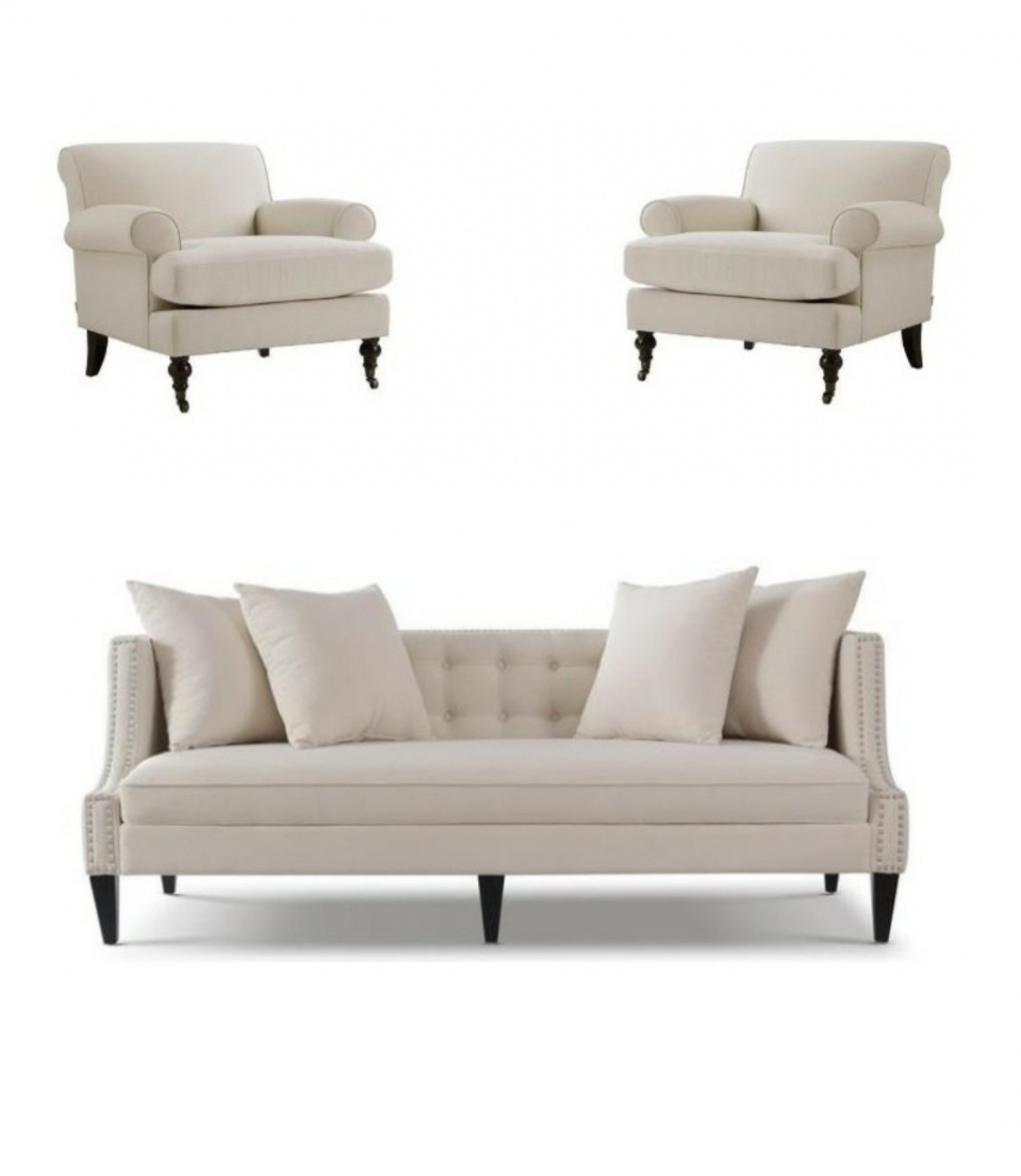 Sofa 2 and 2 arm chairs
