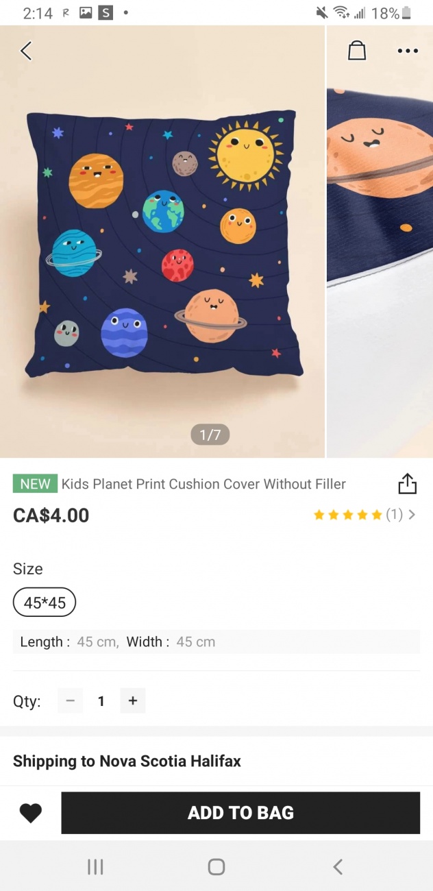 Space pillow 