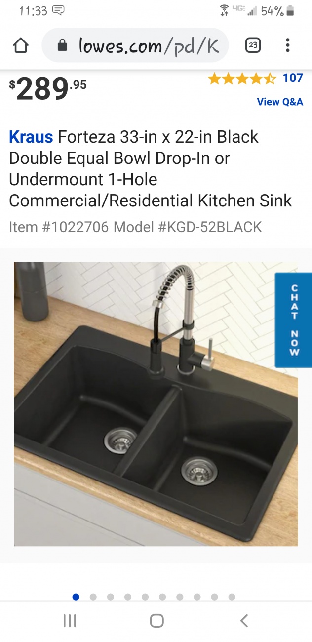 Split blank sink