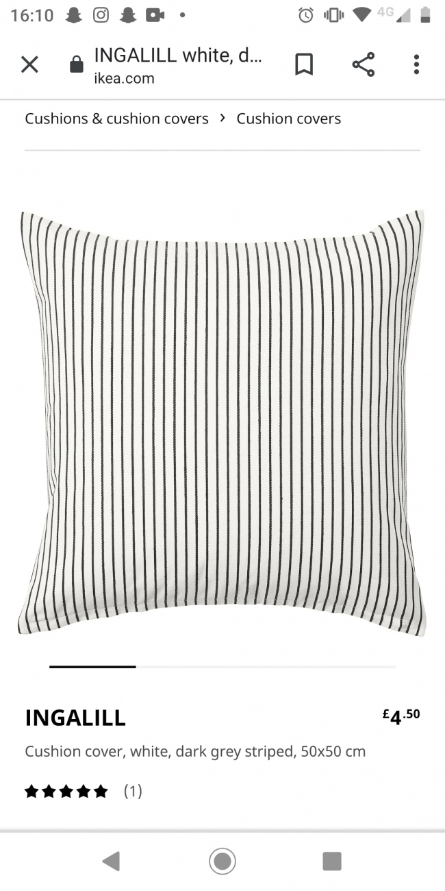 Striped cushion