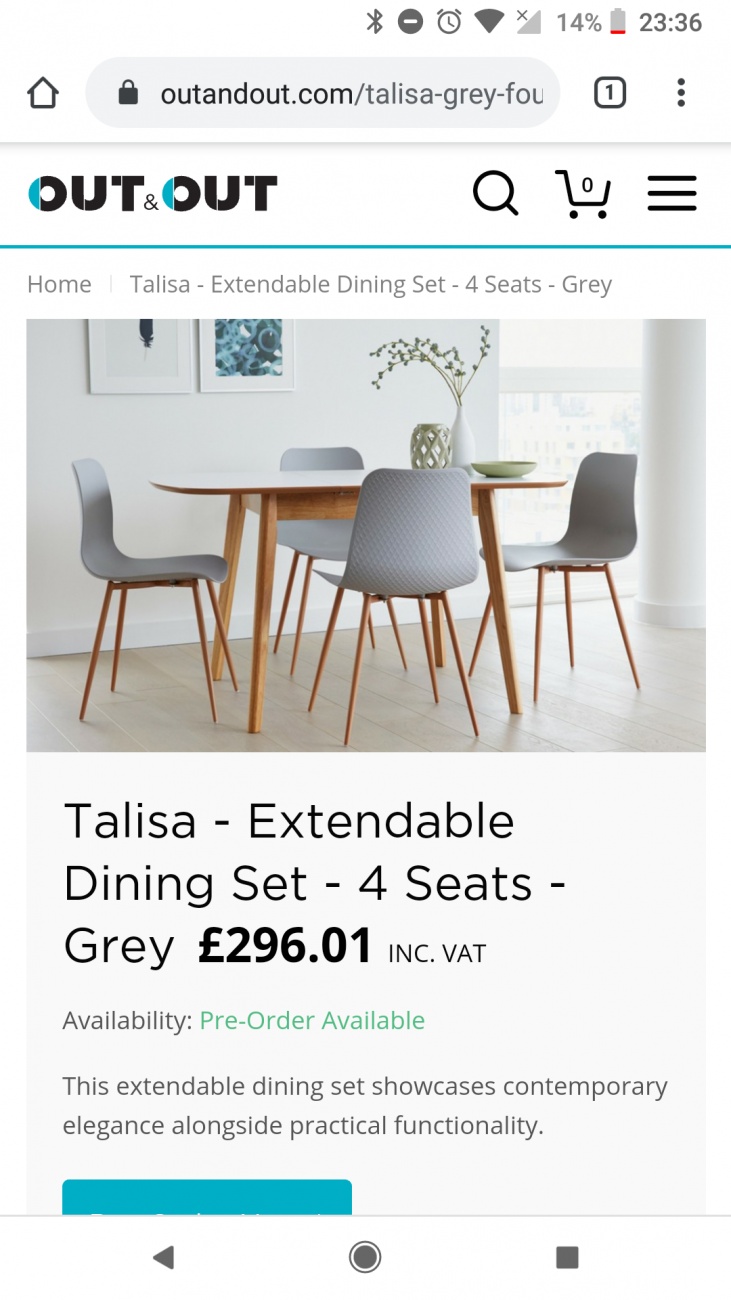 table and chairs