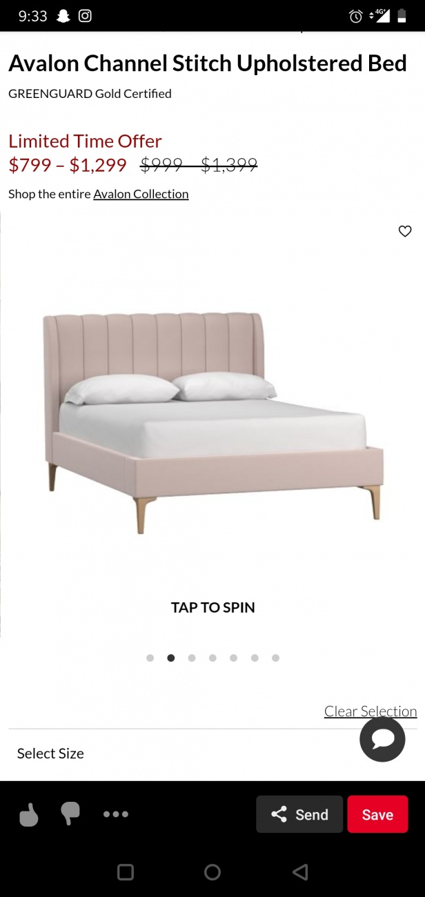 Velvet bed