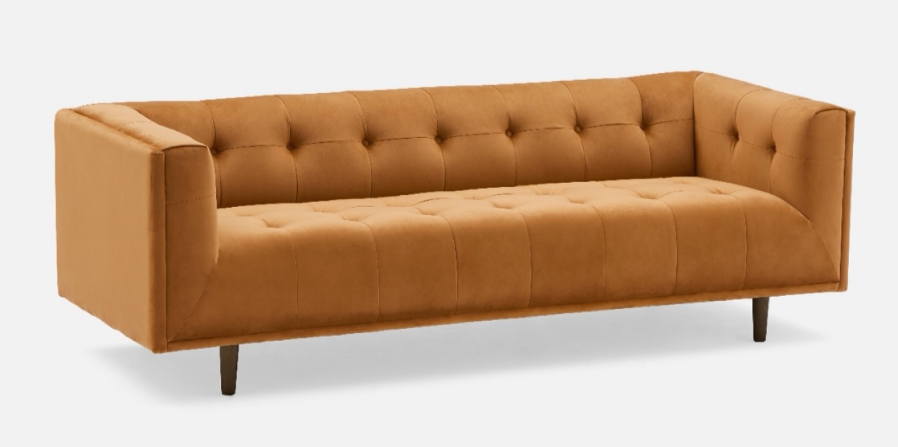 Velvet sofa