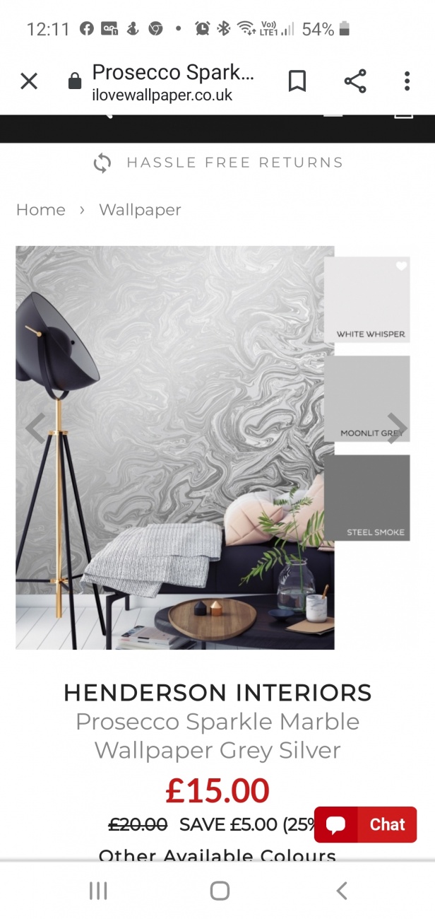Wall paper reveals 