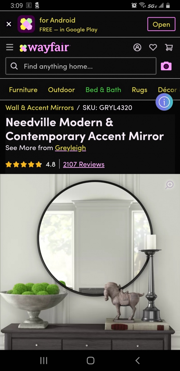 Wayfair Mirror