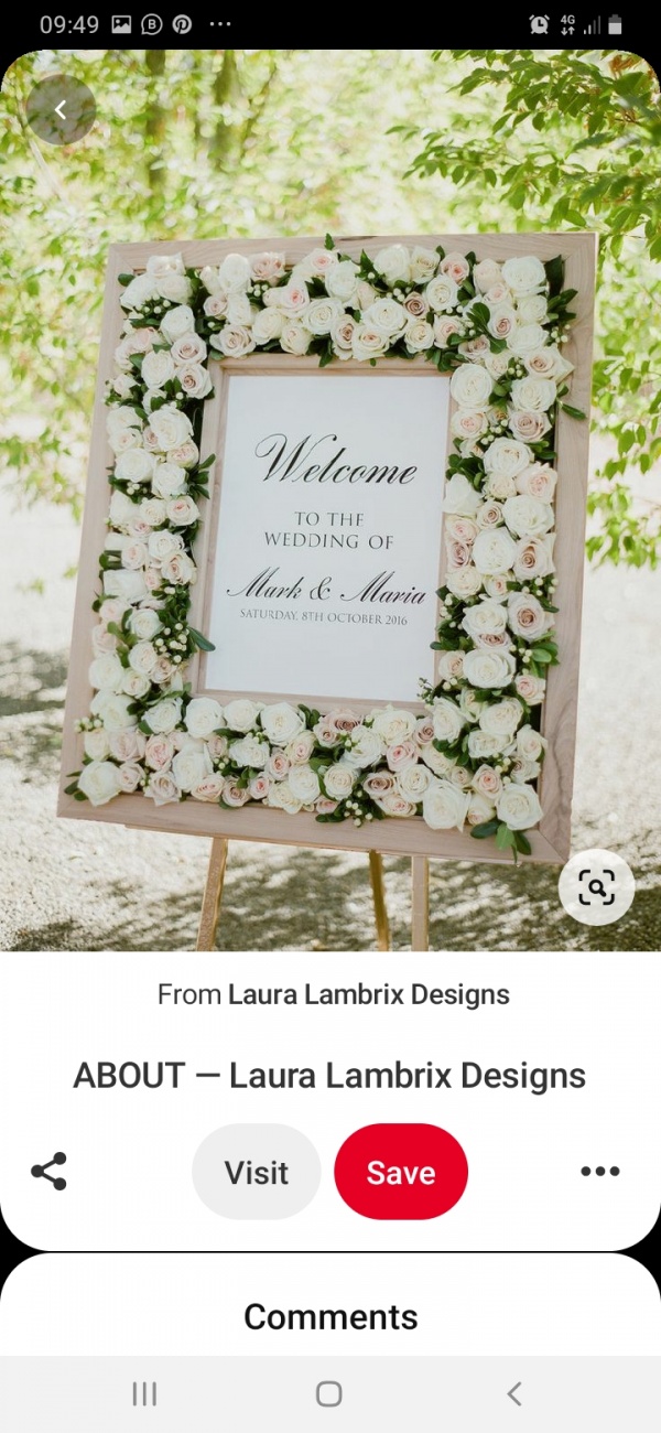 Welcome board