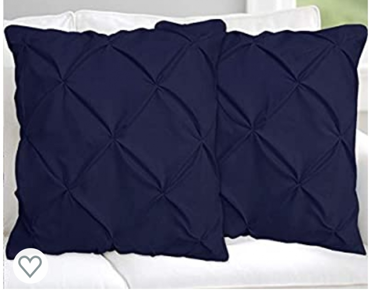 White Cotton Works Pinch Euro Shams