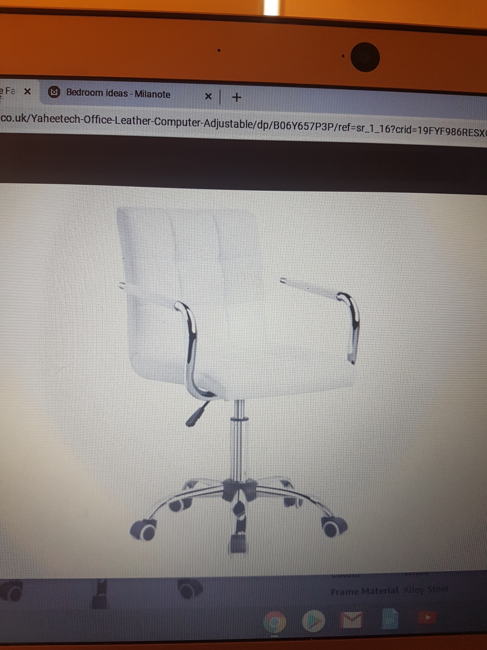 White desk chair 