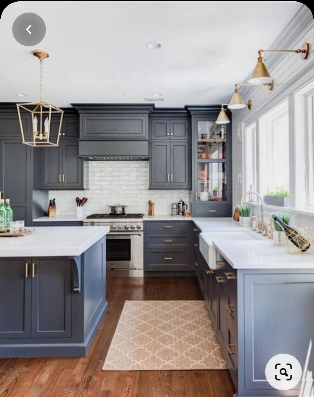 Wide base window panel for kitchen di...