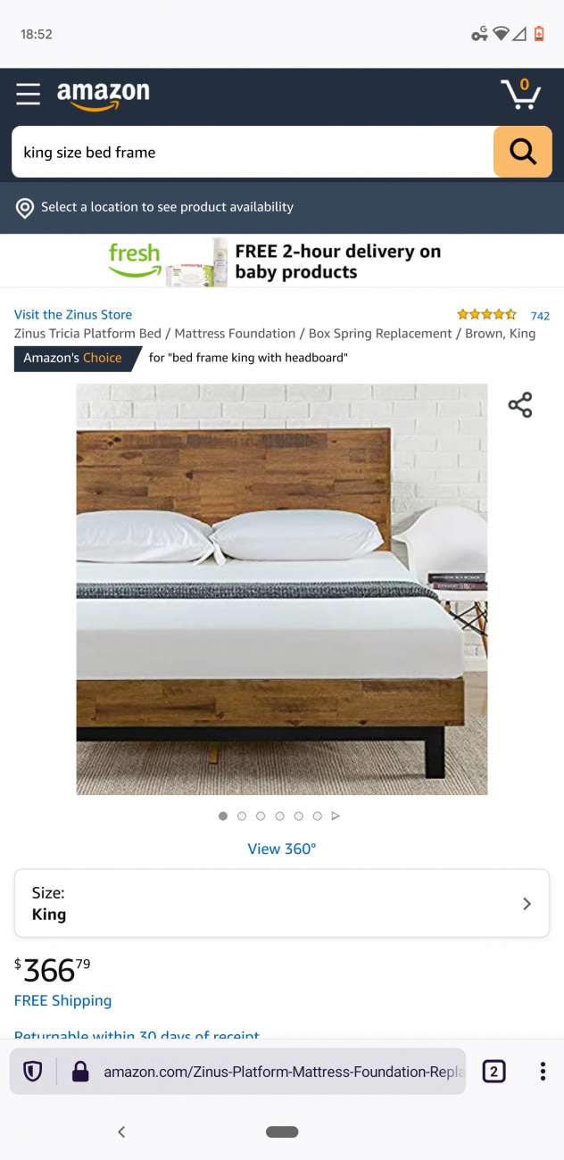 Wood bedframe