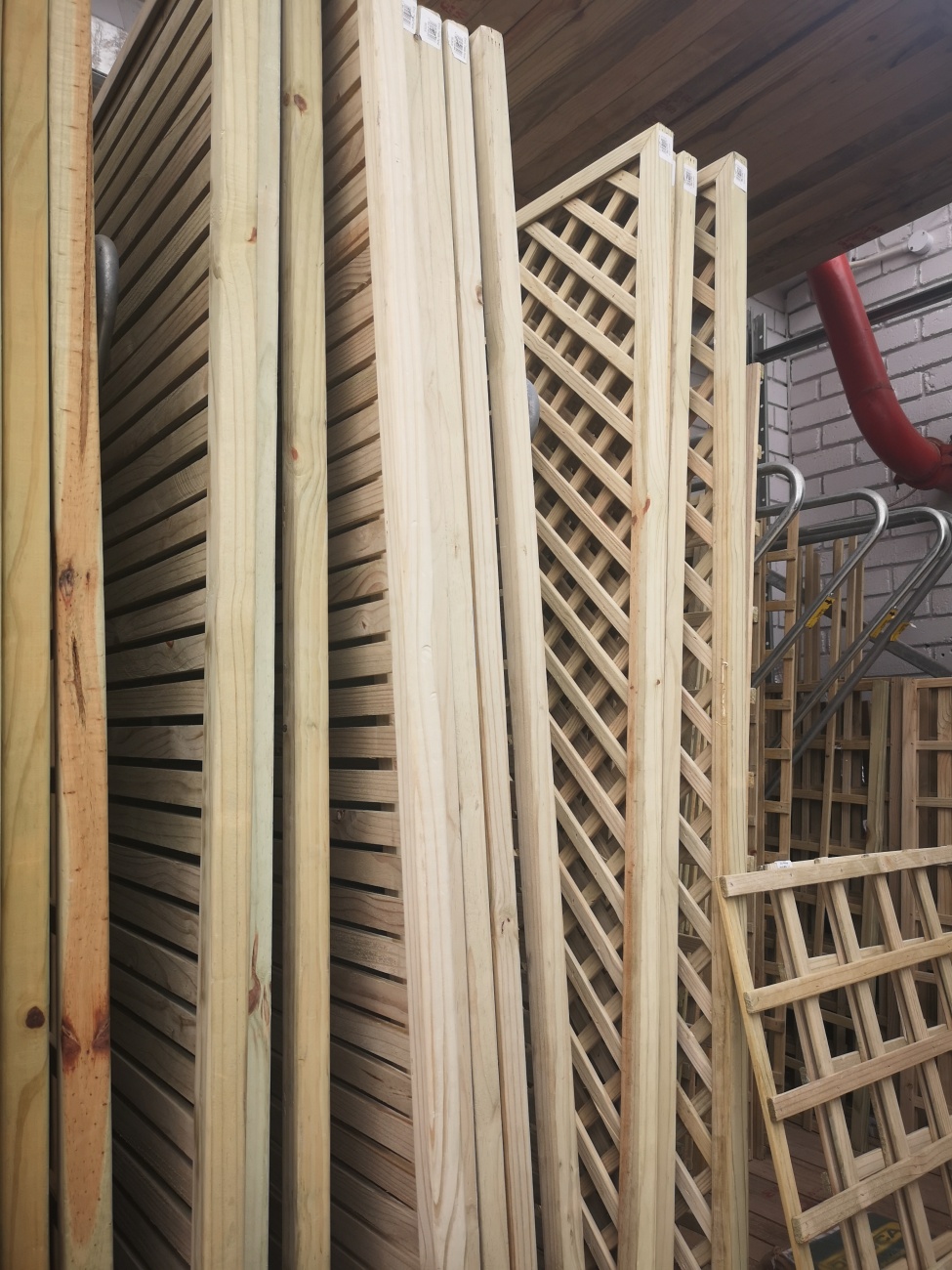 Wooden panels for swimming pool back ...