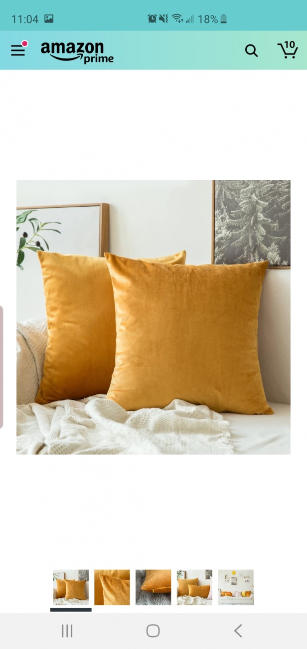 Yellow pillow